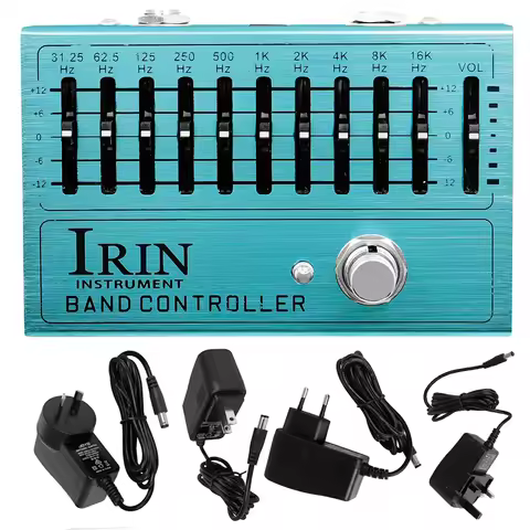 IRIN Band Controller Equalizer 10 Band EQ Pedal for Electric Guitar True Bypass Guitar Accessories