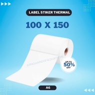 THERMAL LABEL STICKER 100 X 150 BARCODE 100X150 SIZE A6