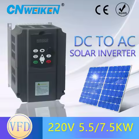 Variable Frequency Drive 4KW 1PH 220V Water Pump Motor Speed Control 4HP VFD Solar Inverter for MPPT