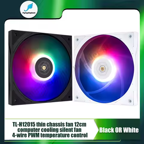 Thermalright Fan 120MM Ultra-Thin 15mm Slim 5V ARGB CPU Cooler Radiator Fan Computer MOD 1900RPM ,TL