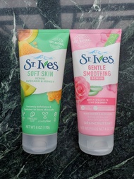 1套2款- St.Ives蜂蜜牛油果+玫瑰水蘆薈輕柔面部磨砂膏 (170ml x 2)