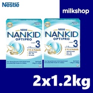 Nestle NAN KID OPTIPRO 3 2.4kg | 2x 1.2kg Langkah 3 Step3 Nankid Pro 1-3 tahun 2FL Probiotik Swiss L
