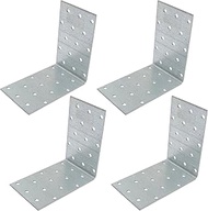 AERZETIX - C58977 - Set of 4 structure brackets/connecting plates 100x100x60x2 mm - with 30 holes - 
