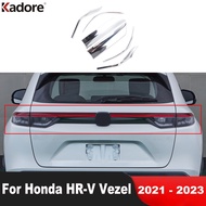 Accessories For Honda HR-V Vezel 2021 2022 2023 ABS Chrome Car Rear Tail Light Lamp Cover Trim Taill