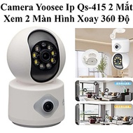 Camera Wifi Yoosee Qs-415 16Mp 2 Mắt Trong Nhà Xem 2 Màn Hình, Xoay 320°, Đàm Thoại 2 Chiều