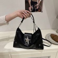New Punk Motorcycle Bag, Y2K Baddie Crossbody Bag, Metal Pentagram Shoulder Bag, Halloween Wallet, P