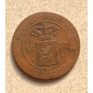 Koin / Coin Nederlands Indie 1857, 2 1/2 Cent. 03