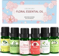 ▶$1 Shop Coupon◀  ASAKUKI Floral Essential Oils Premium Fragrance Oil for Candle Making Hair Care -