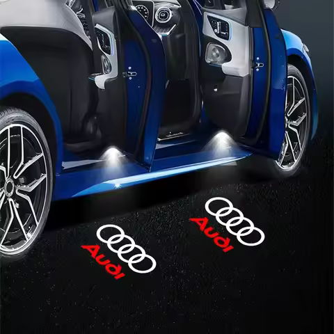 2PCS Car Door LED Light Logo Laser Projector Welcome Light For Audi sline TT Q2 Q3 Q5 Q7 Q8 A3 A4 A5