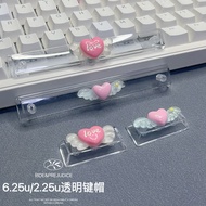 Unique Love Wings Transparent Space Keycap enter2.25u Mechanical Keyboard Cap Original Factory 6.25u