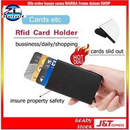 Men Card Wallet Kredit Kad Holder RFID Blocking Theft Credit Bag Dompet Slim Metal Beg Duit Lelaki Automatic Coin Purs