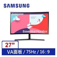 (聊聊享優惠) SAMSUNG 27吋S27C366EAC 曲面顯示器(台灣本島免運費)