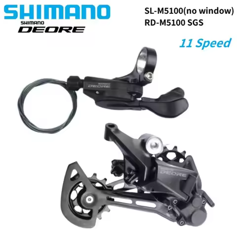 Shimano Deore M5100 Rear Derailleur 11s Right Shifter With/NO Window RD-M5100 SGS 11 Speed For Mount