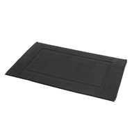 Basics Banded Bathroom Bath Rug Mat, 31 inches L x 20 inches W, Black