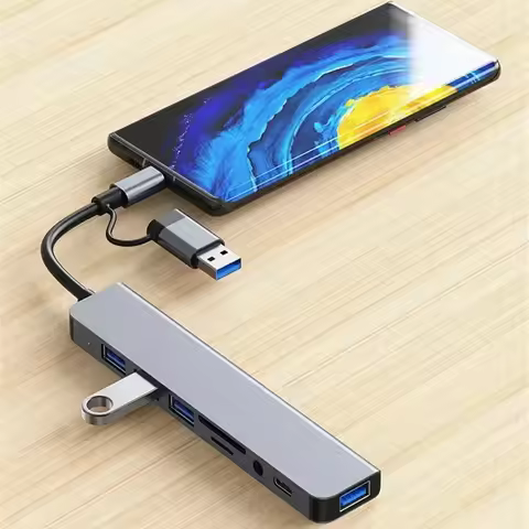 USB C HUB Type C Splitter Thunderbolt 3 Docking Station Laptop Adapter With For Macbook Air M1 iPad 