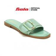 ฺBata บาจา รองเท้าแตะ รองเท้าลำลอง ส้นแบน แฟชั่น ดีไซน์เก๋ สำหรับผู้หญิง สีเขียว 5917352