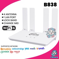 Modified Modem B838 Hotspot Unlimited WiFi Sim Card Router Unlimited Hotspot 4 Antenna LIKE RS860 RS