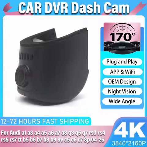 Plug and play Car DVR 4K 2160P Dash Cam For Audi a1 a3 a4 a5 a6 a7 a8 q3 q5 q7 rs3 rs4 rs5 rs7 tt b5