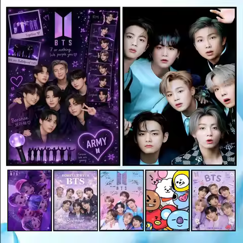 Bulletproof B-BTS-S-BOYES Poster HD Art Sticky Wall Waterproof Home Living Room Bedroom Bar Aestheti