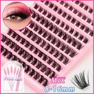 AYRMILLA's Brand New 8-16mm 10 Row 120 Cluster D-Roll Holiday Eyelashes Are Suitable For Beginners, 