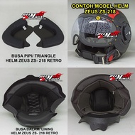 Zeus 218 Retro Foam (Cheek Pad & lining) - Zeus Helmet Foam ZS218 ZS-218