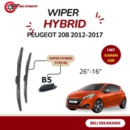 Peugeot 208 Hybrid Wiper Blades Right Pair Front WiperKiri