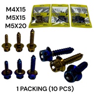 PROTAPER BODY COVER SCREW M4X15 & M5X20 & M5X15 BODY COVER SCREW M5 COVERSET SCREW TITANIUM GOLD