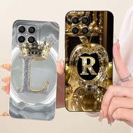 For Honor X8 4G Case Luxury Letters Fashion Crown 2D Painted Casing For Honor TFY-LX1 TFY-LX2 TFY-LX
