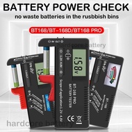 BT 168 PRO Digital Battery power Tester Volt Checker For AA AAA 1.2V 3.7V 1.5V 3V 9V Button Multiple
