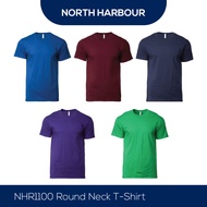 North Harbour 100% Cotton Roundneck T-shirt Unisex NHR1100 Baju Kosong - Royal / Maroon / Navy / Purple / Irish Green - Gildan Official Store