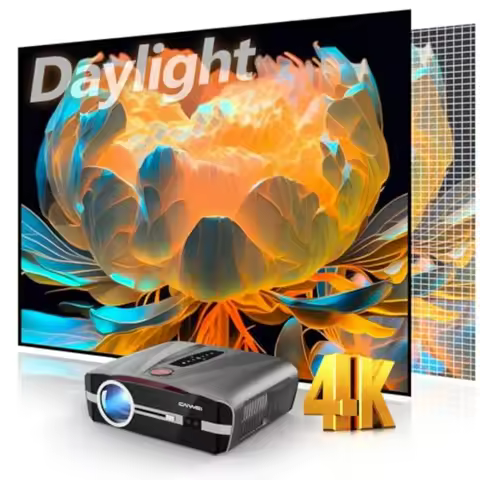 4K Ultra HD 2300 ANSI High Brightness Smart Home Theater Projector with WiFi 6 Bluetooth NFC Streami