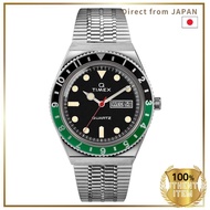 Timex Q Timex 38mm Black Green Silver Black Silver One Size
