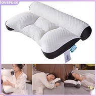 /LO/ Side Sleepers Neck Pillow Ergonomic Neck Support Pillow Orthopedic Memory Foam Neck Pillow for Side Back Stomach Sleepers Breathable Support Cushion for Bedroom Hotel