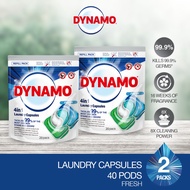 [TWIN PACK] DYNAMO 4in1 Laundry Capsules Fresh 10ml*20pcs Refill Laundry Detergent