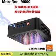Morefine M600 R7-8845HS/R5-6600H/R5-8645HS/R9-8945HS MINI PC Win11 DDR5 PCIe4.0 SSD Thunderbolt3