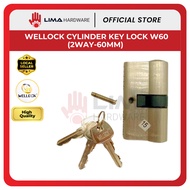 WELLOCK Cylinder Key Lock W60, Kunci Silinder