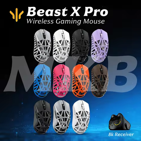 WLMOUSE Beast X Pro Magnesium Gaming Mouse Magnesium Alloy Wireless FPS Gaming Mouse Lightweight 39g