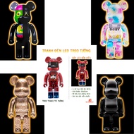 Bearbrick LED LIGHT PAINTING - UV printed mirror painting