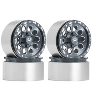Rim 4pcs 1.9 Inci Beadlock Rc Roda Rim Set Hab Roda 1:10 Rc Crawler Axial Scx10 Ii 90046 Scx10 Iii A