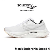 Saucony Shoes Endorphin Speed 4 Men's Running Shoes - White / Gum