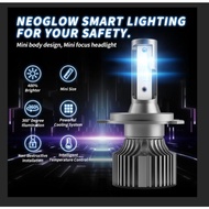 2PCS NEOGLOW Lampu kabut NOVA 100W 15000Lumens 6000K Putih dengan garansi 1 tahun, lampu depan LED h
