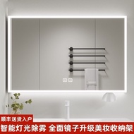 superior productsAlumimum Mirror Cabinet Bathroom Smart Beauty Mirror Cabinet Separate Wall-Mounted Mirror Cabinet behin