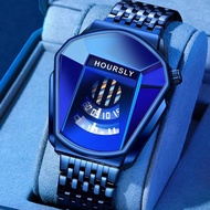 Watch Men HOURSLY Alloy Men's Watch Locomotive Personalized Watch Waterproof wristwatch Quartz Watch