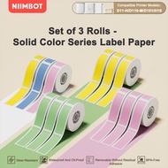 NIIMBOT D11/D101/D110 Pure Colour Thermal Label Stickers - Blue/Red/Yellow/Pink/Color