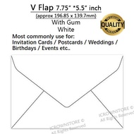 VFlap / VCut 7.75" x 5.5" (197 x 140mm) envelope (500pcs/box)