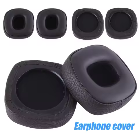 1 Pair Replacement Headphones Ear Cushions Protein Leather Ear Cups Cover Repair Parts for Marshall 