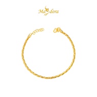 MASDORA 916 Gold Bangle Gelang Tangan Emas - Minimalist Golden Twisted Cavo (EMAS 916/22K)