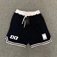 National Trendy Original Co-Branded 3V3 American Style Knee-Length Basketball Shorts Quick-Drying Lo
