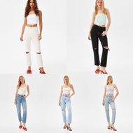Bershka Ripped Mom Jeans Women's Ripped Jeans