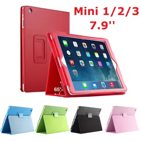 7.9'' Folio Stand Coque for iPad mini 2 mini 3 Case Magnetic Smart Flip PU Leather A1432 A1455 A1490